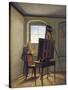 Caspar David Friedrich in His Studio-Georg Friedrich Kersting-Stretched Canvas