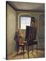 Caspar David Friedrich in His Studio-Georg Friedrich Kersting-Stretched Canvas