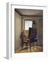 Caspar David Friedrich in His Studio-Georg Friedrich Kersting-Framed Photographic Print