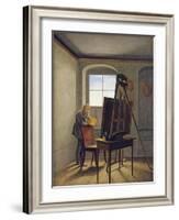 Caspar David Friedrich in His Studio-Georg Friedrich Kersting-Framed Photographic Print