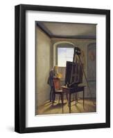 Caspar David Friedrich in His Studio-Georg Friedrich Kersting-Framed Photographic Print