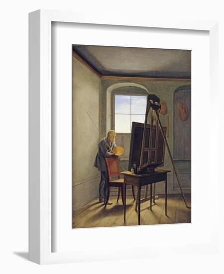 Caspar David Friedrich in His Studio-Georg Friedrich Kersting-Framed Photographic Print