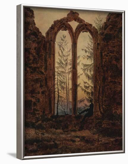 Caspar David Friedrich (The dreamer) Art Poster Print-null-Framed Poster