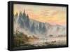 Caspar David Friedrich (The morning) Art Poster Print-null-Framed Poster