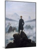 Caspar Friedrich Wanderer Above the Sea of Fog Art Print Poster-null-Mounted Poster