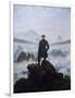 Caspar Friedrich Wanderer Above the Sea of Fog-null-Framed Art Print