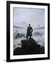 Caspar Friedrich Wanderer Above the Sea of Fog-null-Framed Art Print