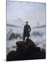 Caspar Friedrich Wanderer Above the Sea of Fog-null-Mounted Art Print