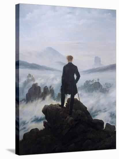 Caspar Friedrich Wanderer Above the Sea of Fog-null-Stretched Canvas