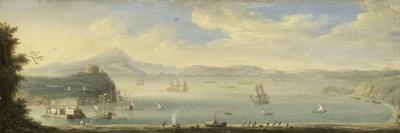 Gulf of Naples, Circle of Caspar Van Wittel-Caspar van Wittel-Framed Stretched Canvas