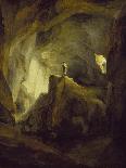 View from the Beatus Cave onto the Thuner Lake-Caspar Wolf-Giclee Print