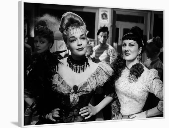 Casque d'Or Golden helmet by JacquesBecker with Simone Signoret, Dominique Davray, 1952 (b/w photo)-null-Framed Photo