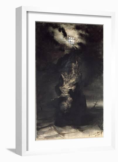 Casquets Lighthouse, 1866-Victor Hugo-Framed Giclee Print