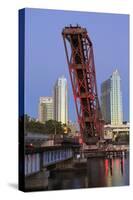 Cass Street and Csx Bridges over the Hillsborough River-Richard Cummins-Stretched Canvas