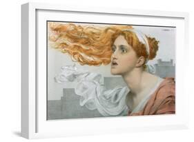 Cassandra (W/C on Paper)-Anthony Frederick Augustus Sandys-Framed Giclee Print