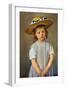 Cassatt: Girl, C1886-Mary Cassatt-Framed Giclee Print