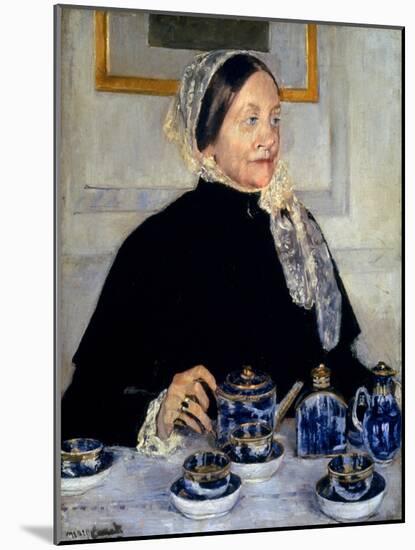Cassatt: Lady At Tea, 1885-Mary Cassatt-Mounted Giclee Print