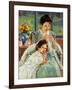 Cassatt: Mother Sewing-Mary Cassatt-Framed Giclee Print