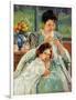 Cassatt: Mother Sewing-Mary Cassatt-Framed Giclee Print