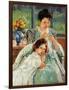 Cassatt: Mother Sewing-Mary Cassatt-Framed Giclee Print