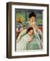 Cassatt: Mother Sewing-Mary Cassatt-Framed Giclee Print