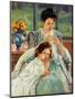 Cassatt: Mother Sewing-Mary Cassatt-Mounted Premium Giclee Print