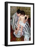 Cassatt: The Bath, 1891-2-Mary Cassatt-Framed Giclee Print