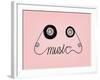 Cassette Tape Music Graphic Design,Music Background Design Concept-VAZZEN-Framed Art Print