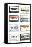 Cassettes-Trends International-Framed Stretched Canvas