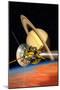 Cassini-Huygens Probe At Titan, Artwork-David Ducros-Mounted Photographic Print