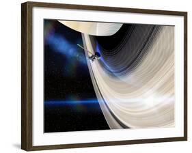 Cassini's Grand Finale at Saturn-null-Framed Photographic Print