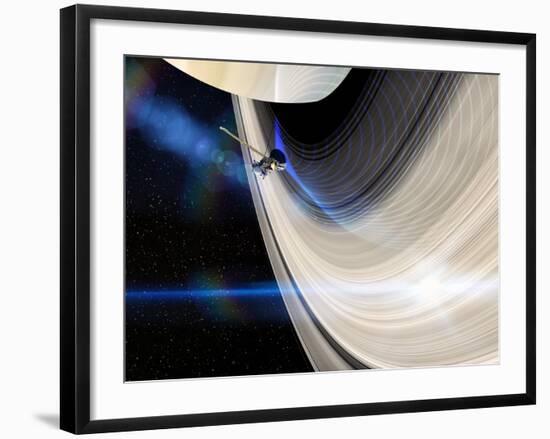 Cassini's Grand Finale at Saturn-null-Framed Photographic Print