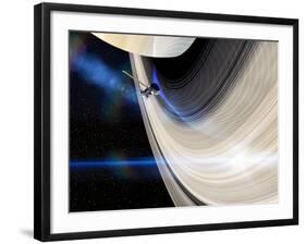 Cassini's Grand Finale at Saturn-null-Framed Photographic Print