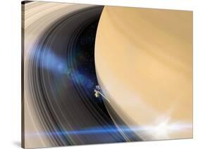 Cassini's Grand Finale at Saturn-null-Stretched Canvas