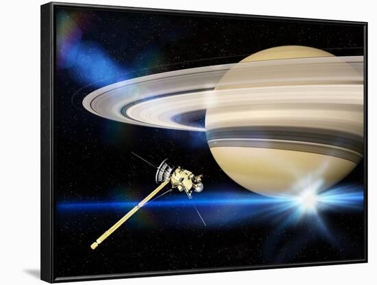 Cassini's Grand Finale at Saturn-null-Framed Photographic Print