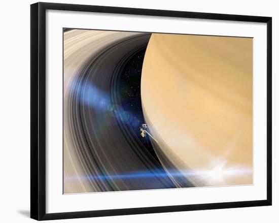 Cassini's Grand Finale at Saturn-null-Framed Photographic Print