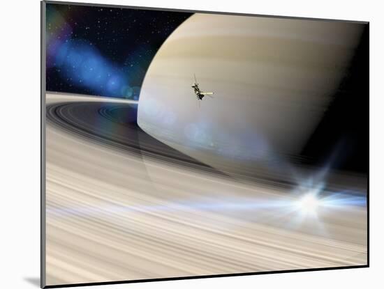 Cassini's Grand Finale at Saturn-null-Mounted Photographic Print