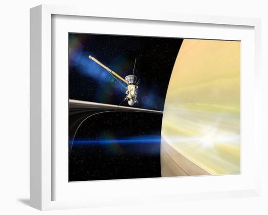 Cassini's Grand Finale at Saturn-null-Framed Photographic Print