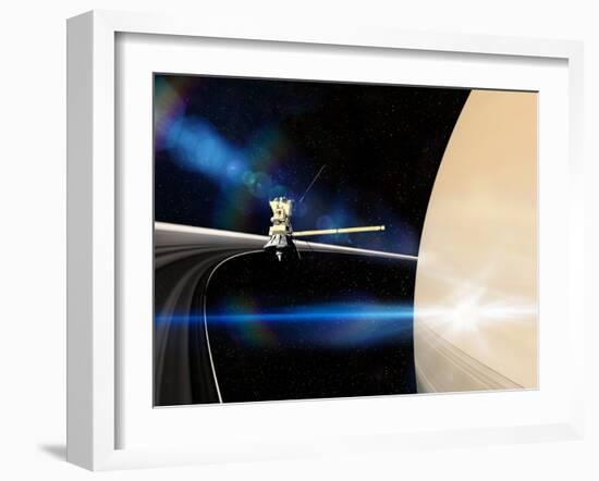 Cassini's Grand Finale at Saturn-null-Framed Photographic Print