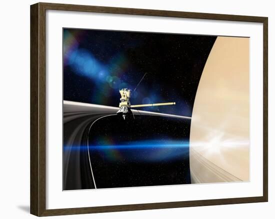 Cassini's Grand Finale at Saturn-null-Framed Photographic Print