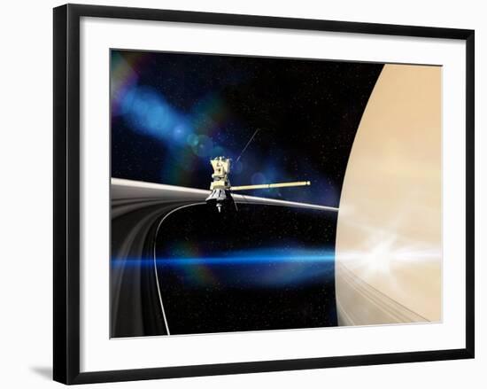 Cassini's Grand Finale at Saturn-null-Framed Photographic Print