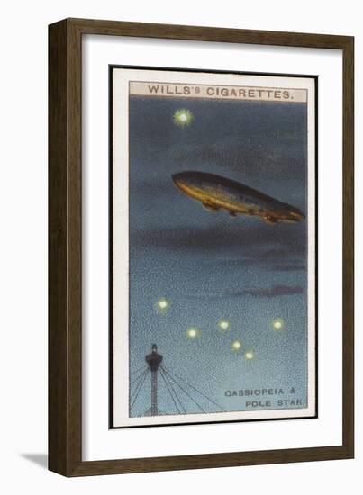 Cassiopeia and the Pole Star-null-Framed Art Print