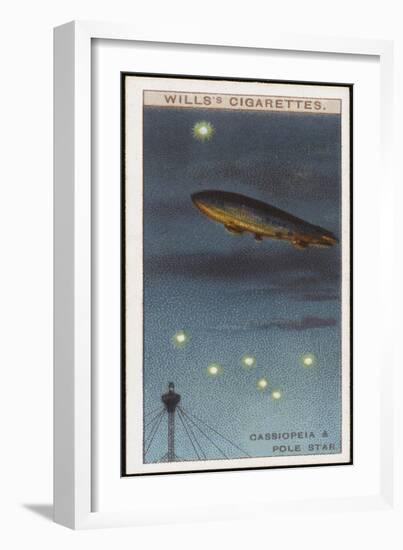 Cassiopeia and the Pole Star-null-Framed Art Print