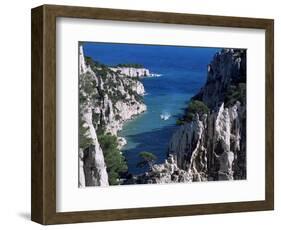 Cassis, Calanque d'En Vau, Bouches-Du-Rhone, Provence, France, Mediterranean-Bruno Morandi-Framed Photographic Print