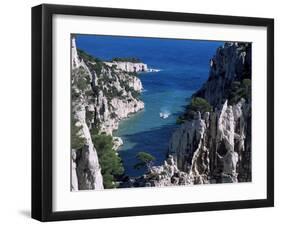 Cassis, Calanque d'En Vau, Bouches-Du-Rhone, Provence, France, Mediterranean-Bruno Morandi-Framed Photographic Print