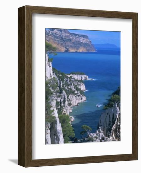 Cassis, Calanque d'En Vau, Cote Des Calanques, Bouches Du Rhone, Mediterranean, Provence, France-Bruno Morandi-Framed Photographic Print