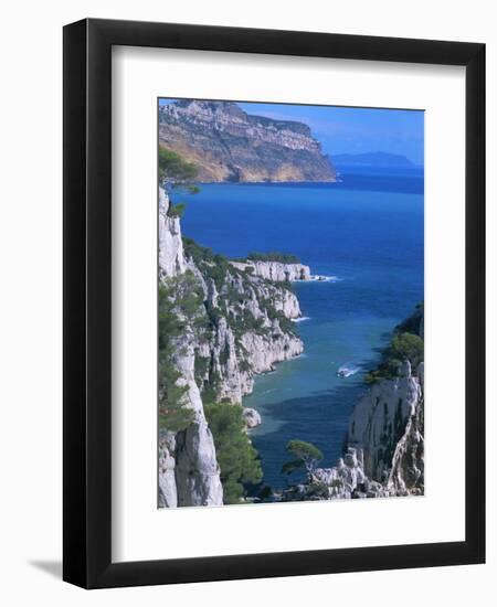 Cassis, Calanque d'En Vau, Cote Des Calanques, Bouches Du Rhone, Mediterranean, Provence, France-Bruno Morandi-Framed Photographic Print