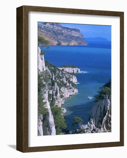 Cassis, Calanque d'En Vau, Cote Des Calanques, Bouches Du Rhone, Mediterranean, Provence, France-Bruno Morandi-Framed Photographic Print