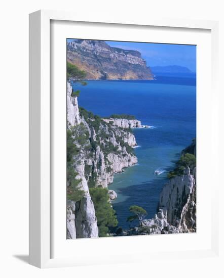 Cassis, Calanque d'En Vau, Cote Des Calanques, Bouches Du Rhone, Mediterranean, Provence, France-Bruno Morandi-Framed Photographic Print