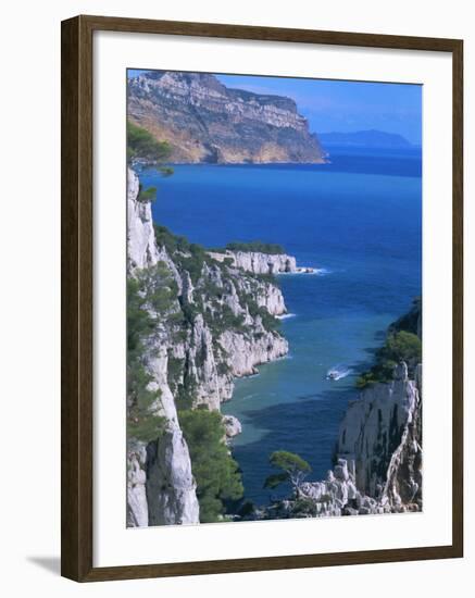 Cassis, Calanque d'En Vau, Cote Des Calanques, Bouches Du Rhone, Mediterranean, Provence, France-Bruno Morandi-Framed Photographic Print